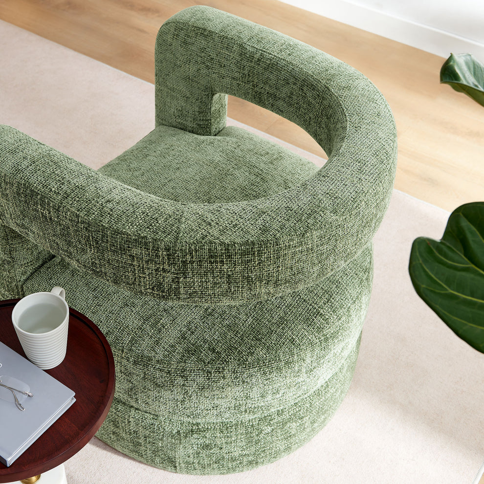 Jaylin Upholstered Chenille Accent Chair by Modway | Accent Chairs | Modishstore - 7
