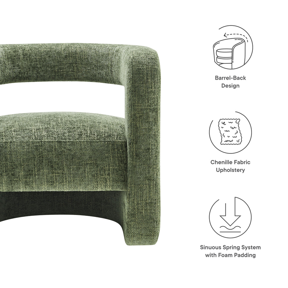 Jaylin Upholstered Chenille Accent Chair by Modway | Accent Chairs | Modishstore - 8