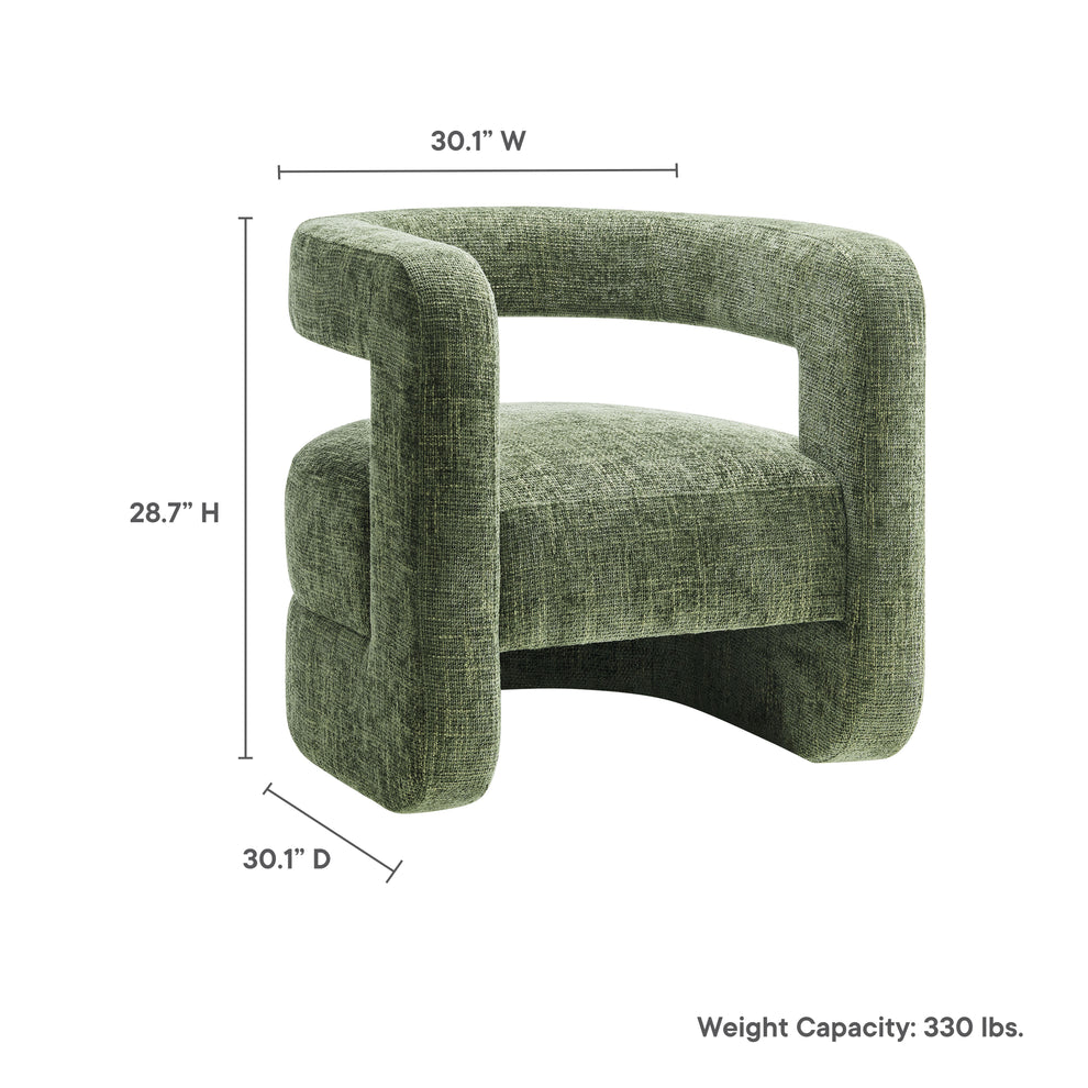 Jaylin Upholstered Chenille Accent Chair by Modway | Accent Chairs | Modishstore - 9