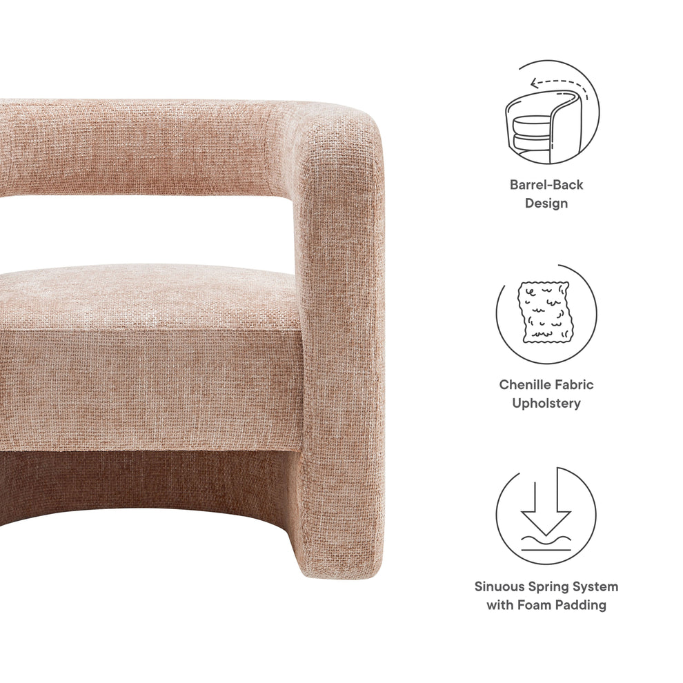 Jaylin Upholstered Chenille Accent Chair by Modway | Accent Chairs | Modishstore - 17