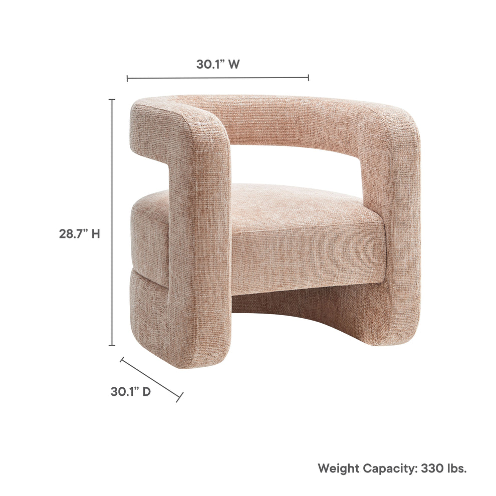 Jaylin Upholstered Chenille Accent Chair by Modway | Accent Chairs | Modishstore - 18