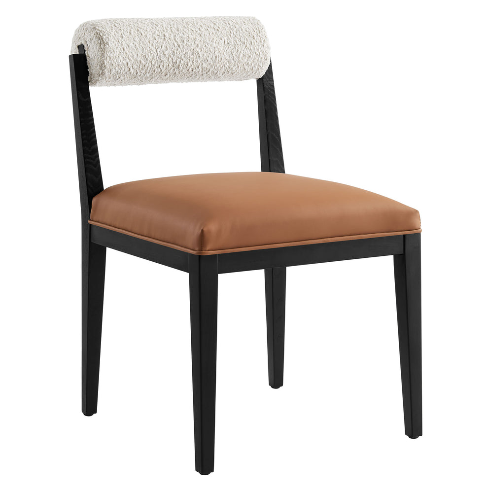 Kai Boucle and Vegan Leather Dining Chair by Modway | Dining Chairs | Modishstore - 2