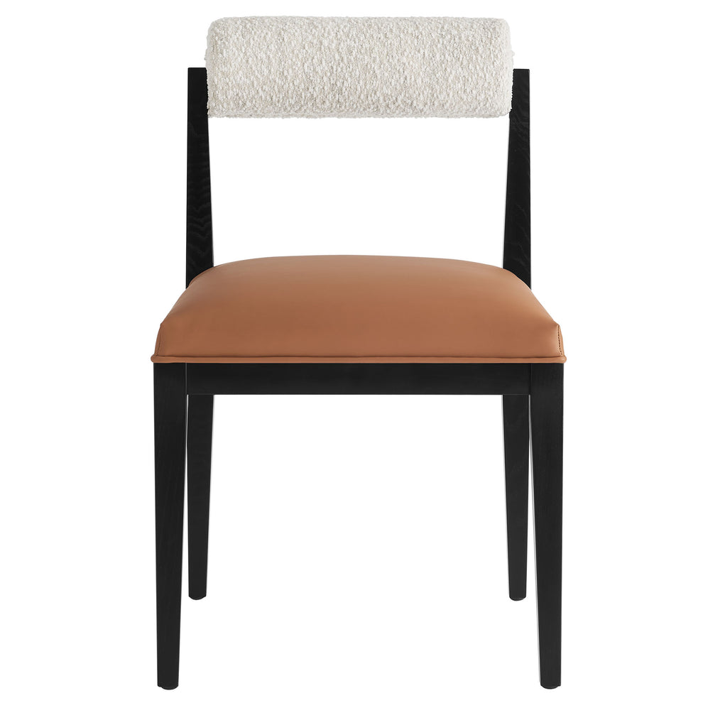 Kai Boucle and Vegan Leather Dining Chair by Modway | Dining Chairs | Modishstore - 5