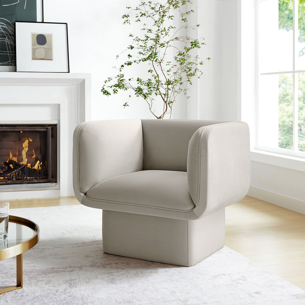 Tate Performance Velvet Accent Chair by Modway | Accent Chairs | Modishstore - 1