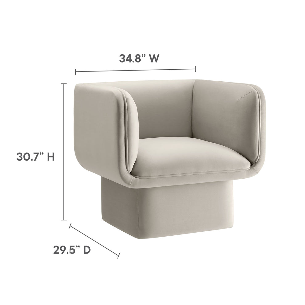 Tate Performance Velvet Accent Chair by Modway | Accent Chairs | Modishstore - 9