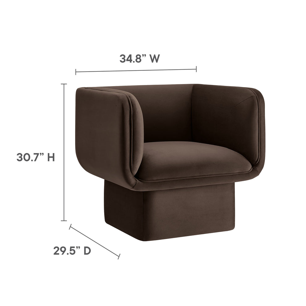 Tate Performance Velvet Accent Chair by Modway | Accent Chairs | Modishstore - 18