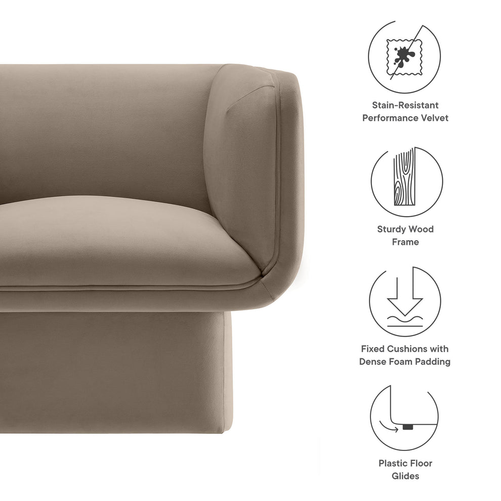 Tate Performance Velvet Accent Chair by Modway | Accent Chairs | Modishstore - 35