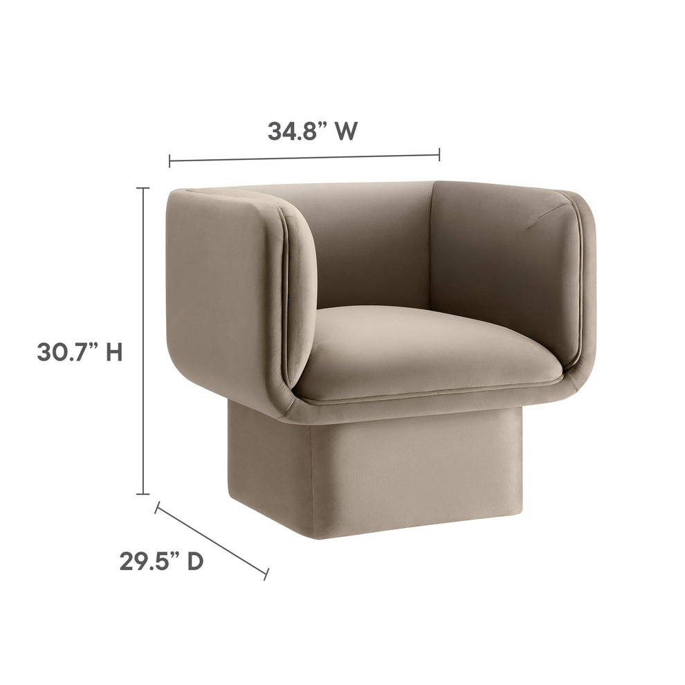 Tate Performance Velvet Accent Chair by Modway | Accent Chairs | Modishstore - 36
