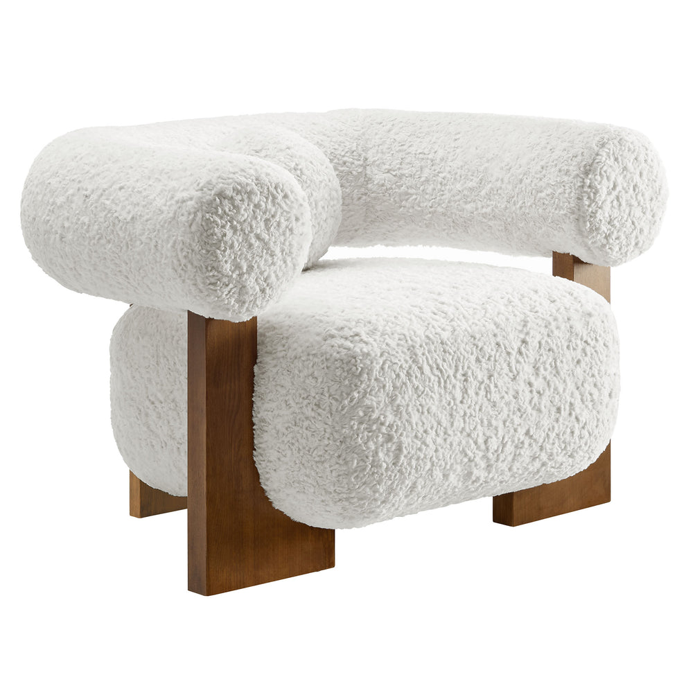 Jace Faux Fur Fabric Accent Chair by Modway | Accent Chairs | Modishstore - 2