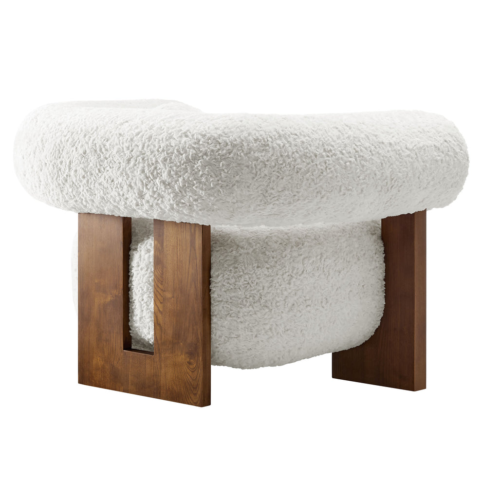 Jace Faux Fur Fabric Accent Chair by Modway | Accent Chairs | Modishstore - 4