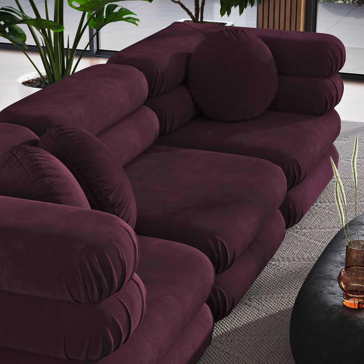 Jubilee 3-Piece Modular Performance Velvet Sectional Sofa by Modway | Sofa Set | Modishstore - 12