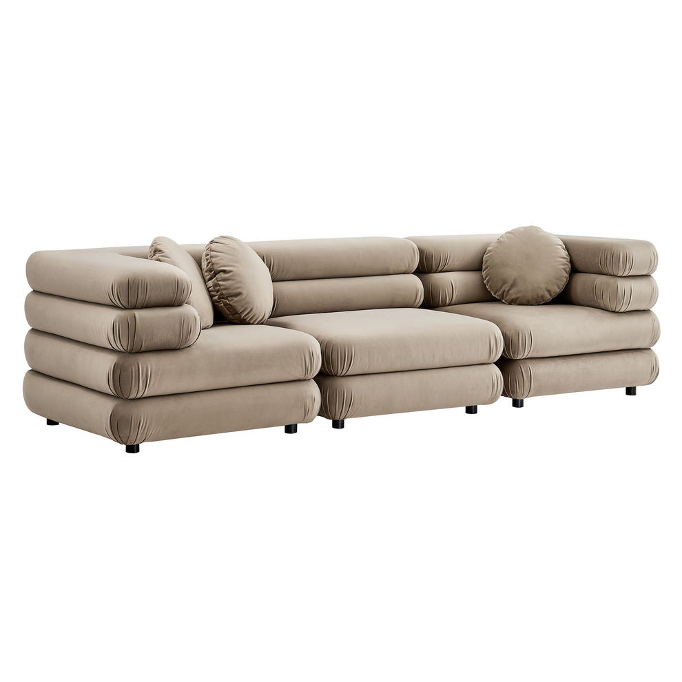 Jubilee 3-Piece Modular Performance Velvet Sectional Sofa by Modway | Sofa Set | Modishstore - 15
