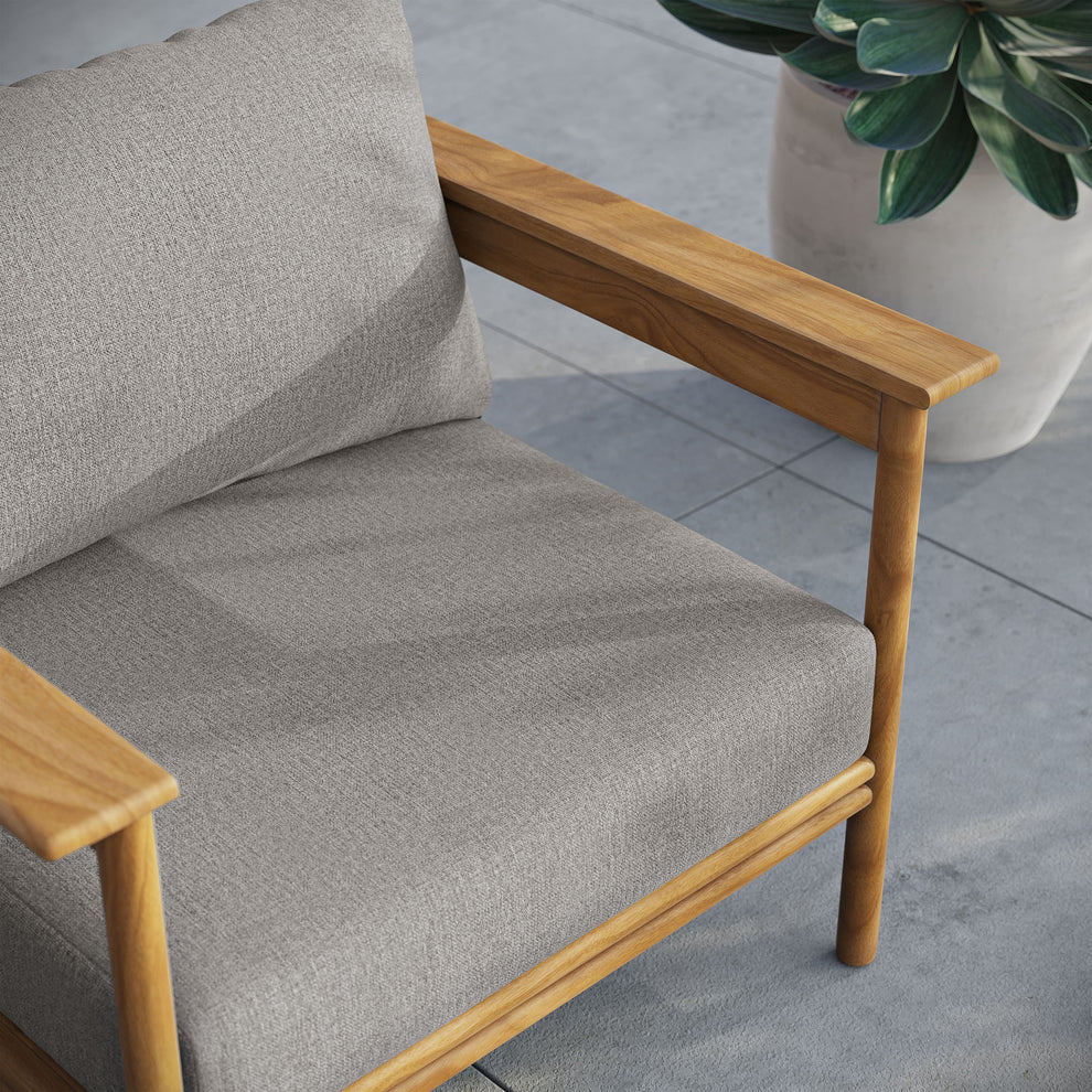 Wren Outdoor Patio Teak Wood Armchair by Modway | Outdoor Chairs | Modishstore - 8