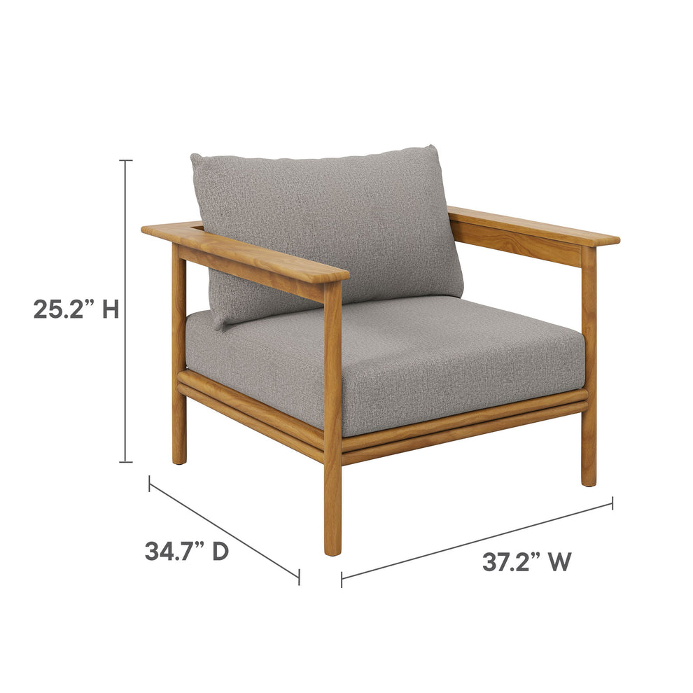 Wren Outdoor Patio Teak Wood Armchair by Modway | Outdoor Chairs | Modishstore - 10