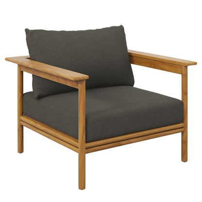 Wren Outdoor Patio Teak Wood Armchair by Modway | Outdoor Chairs | Modishstore - 11