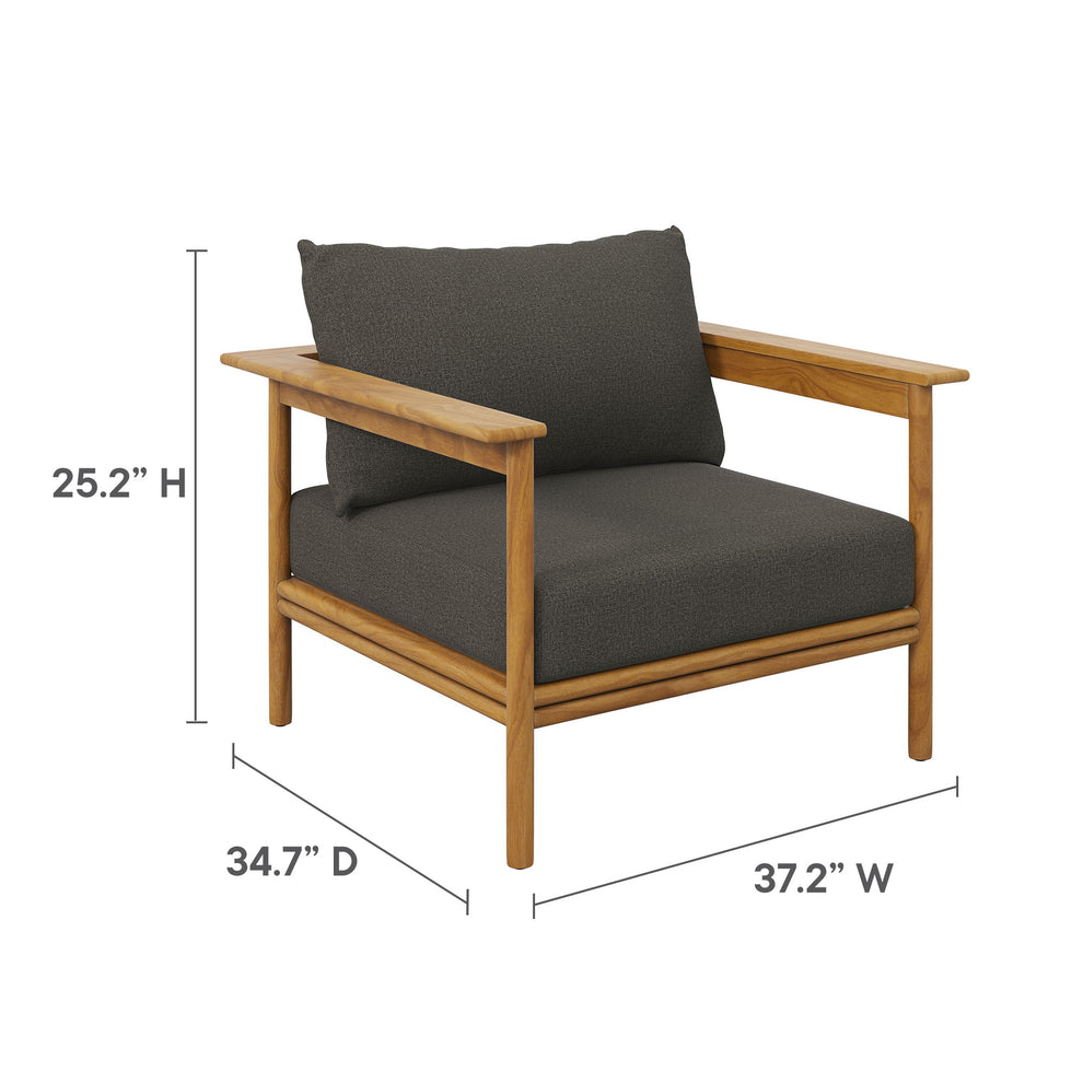 Wren Outdoor Patio Teak Wood Armchair by Modway | Outdoor Chairs | Modishstore - 20