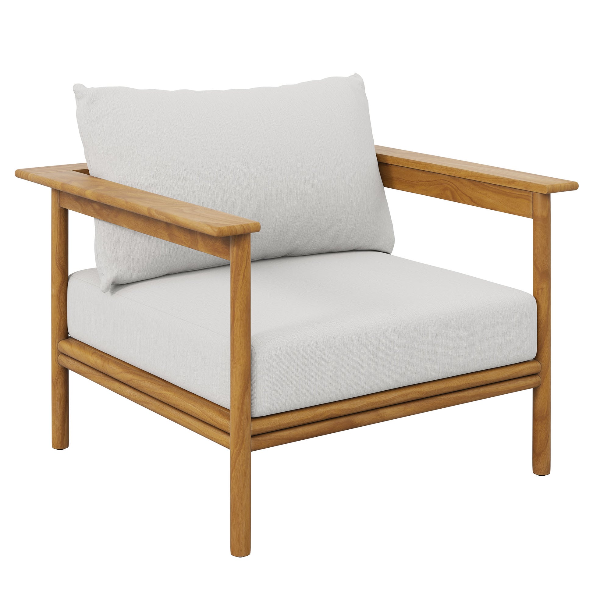 Wren Outdoor Patio Teak Wood Armchair by Modway | Outdoor Chairs | Modishstore - 21