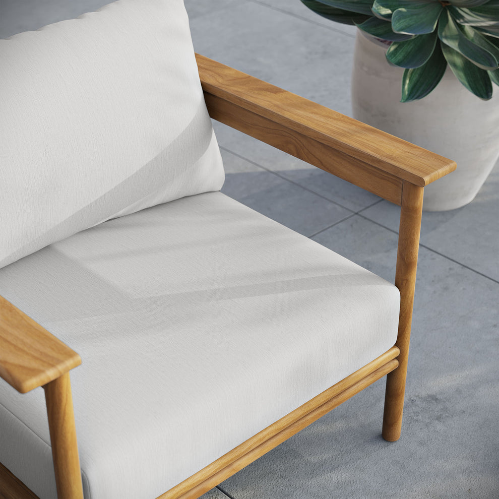 Wren Outdoor Patio Teak Wood Armchair by Modway | Outdoor Chairs | Modishstore - 27