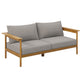 Wren Outdoor Patio Teak Wood Sofa by Modway | Outdoor Chairs | Modishstore - 2