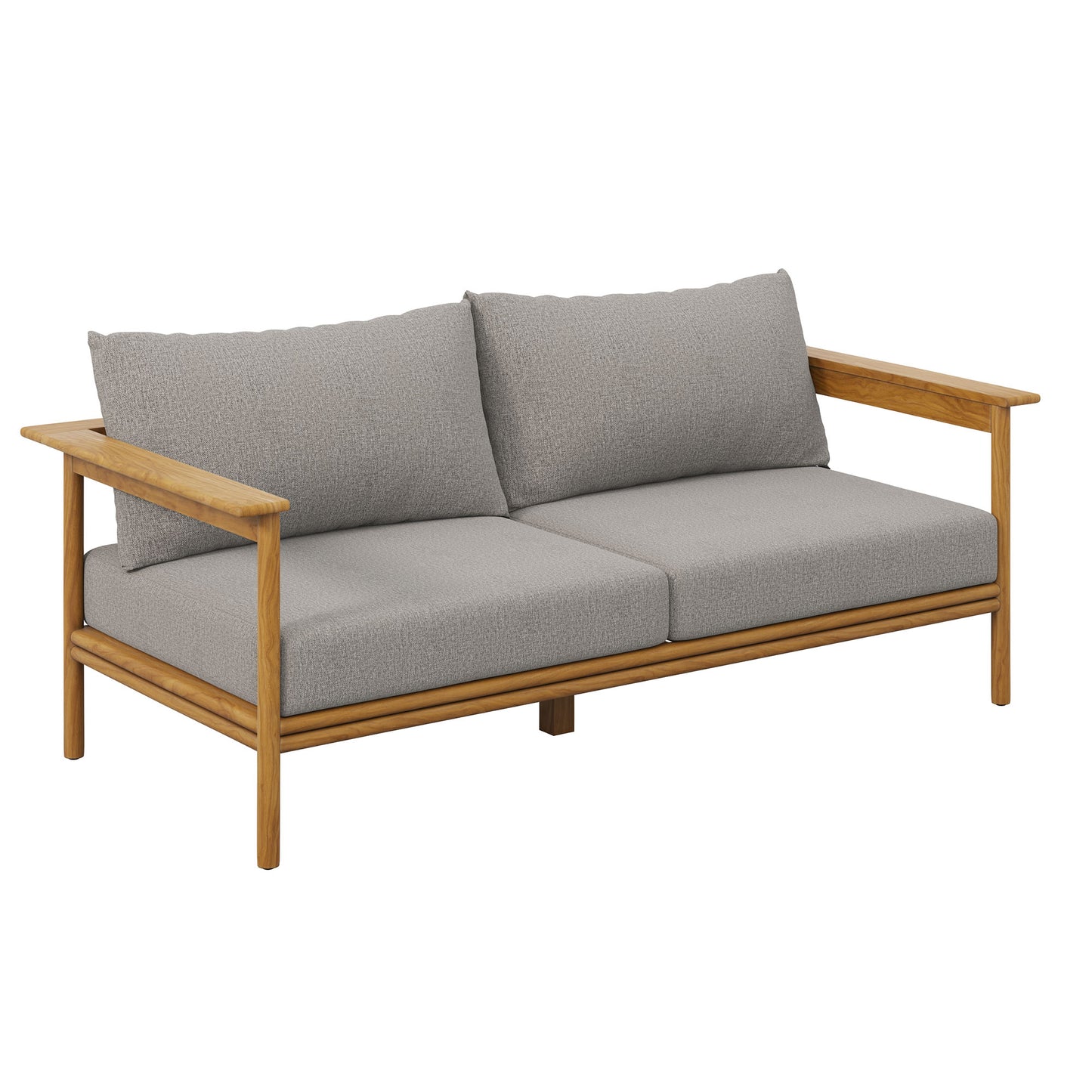 Wren Outdoor Patio Teak Wood Sofa by Modway | Outdoor Chairs | Modishstore - 2