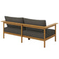 Wren Outdoor Patio Teak Wood Sofa by Modway | Outdoor Chairs | Modishstore - 13