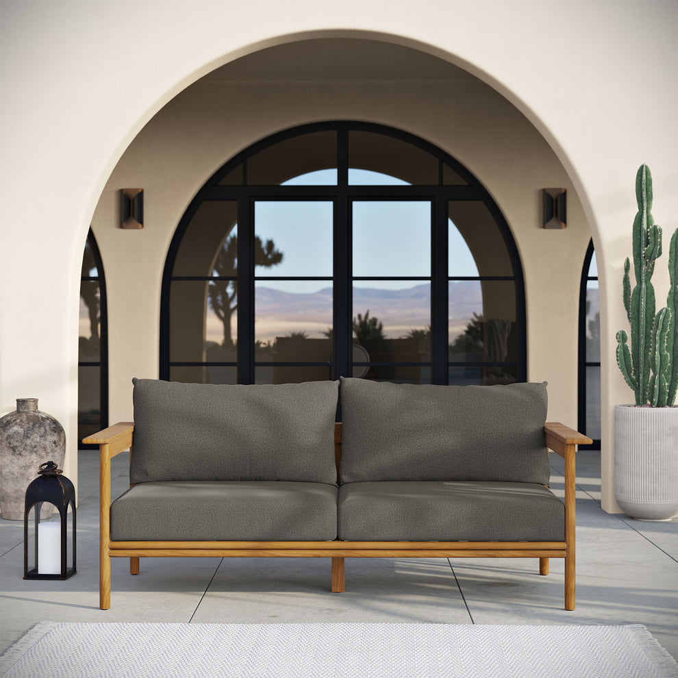 Wren Outdoor Patio Teak Wood Sofa by Modway | Outdoor Chairs | Modishstore - 18
