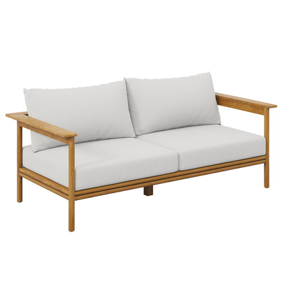 Wren Outdoor Patio Teak Wood Sofa by Modway | Outdoor Chairs | Modishstore - 21
