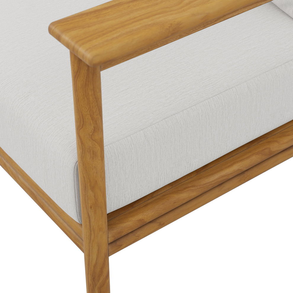 Wren Outdoor Patio Teak Wood Sofa by Modway | Outdoor Chairs | Modishstore - 25