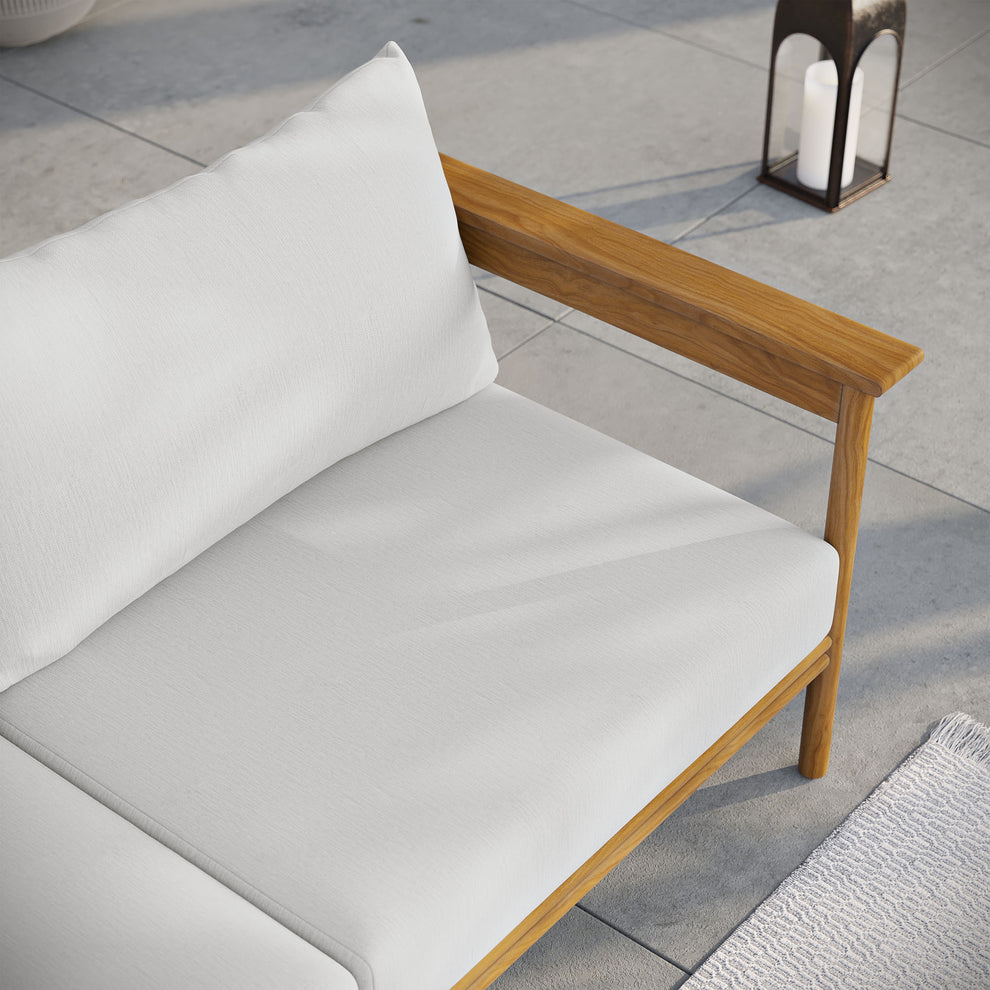 Wren Outdoor Patio Teak Wood Sofa by Modway | Outdoor Chairs | Modishstore - 27