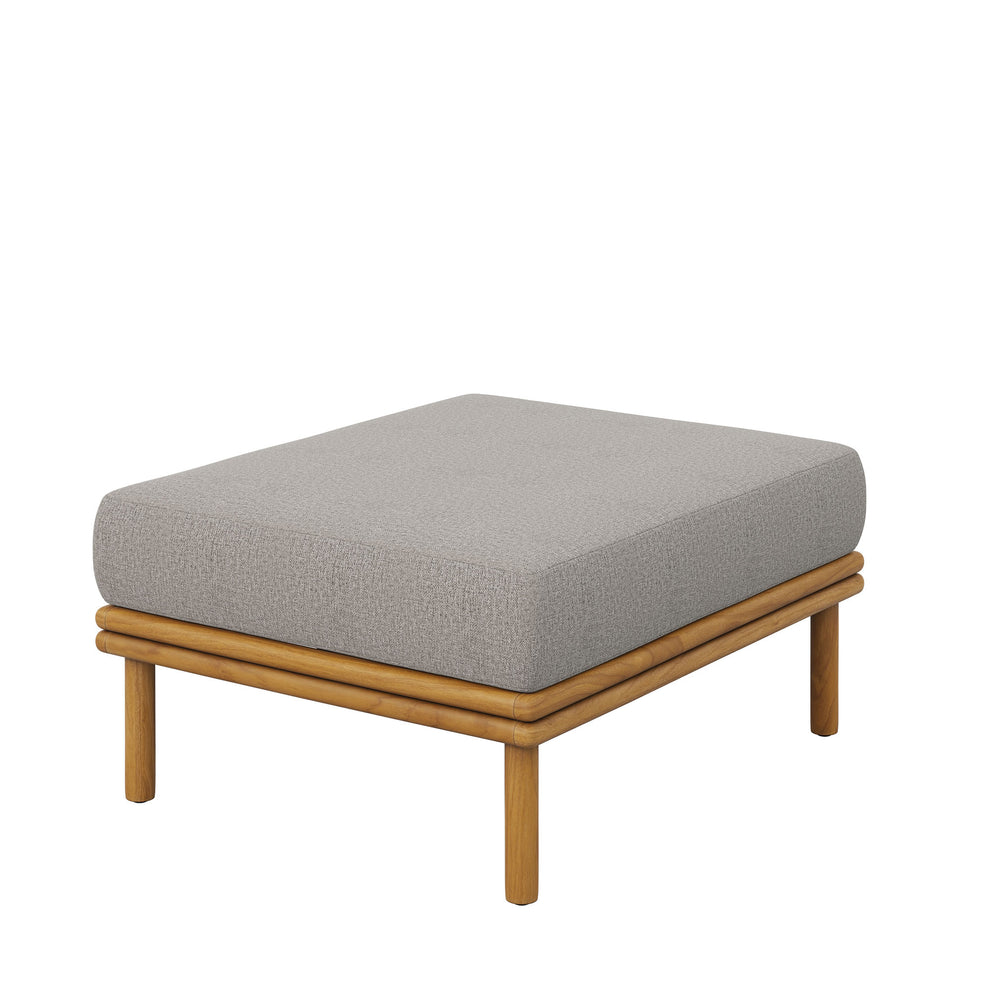 Wren Outdoor Patio Teak Wood Ottoman by Modway | Outdoor Chairs | Modishstore - 2