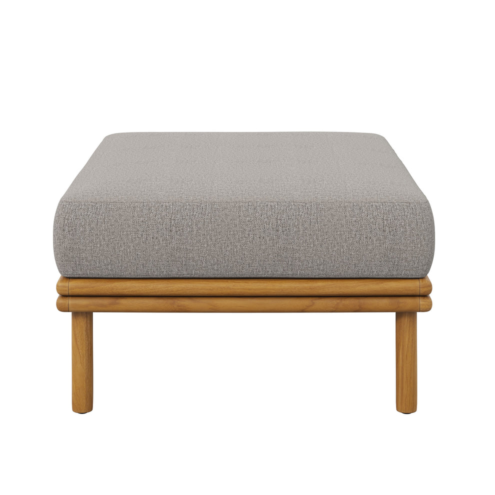 Wren Outdoor Patio Teak Wood Ottoman by Modway | Outdoor Chairs | Modishstore - 3