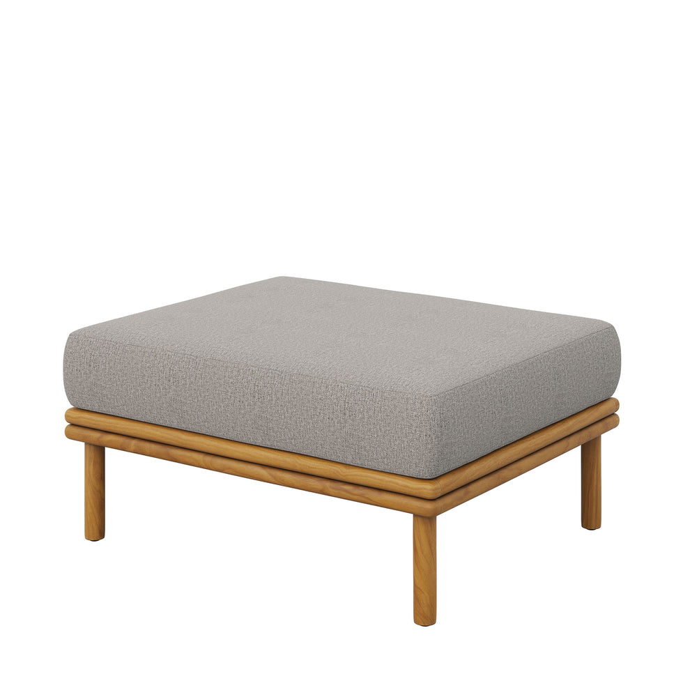 Wren Outdoor Patio Teak Wood Ottoman by Modway | Outdoor Chairs | Modishstore - 4