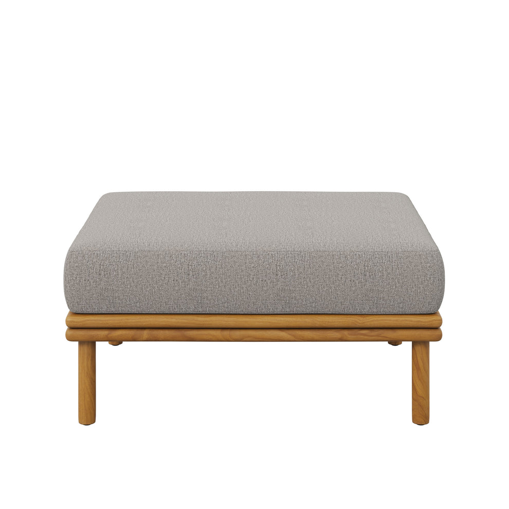 Wren Outdoor Patio Teak Wood Ottoman by Modway | Outdoor Chairs | Modishstore - 5