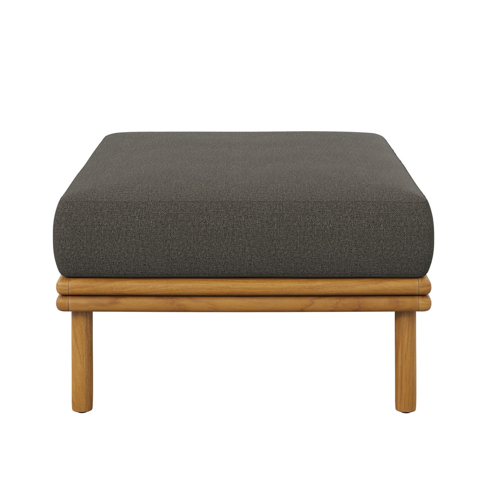 Wren Outdoor Patio Teak Wood Ottoman by Modway | Outdoor Chairs | Modishstore - 12