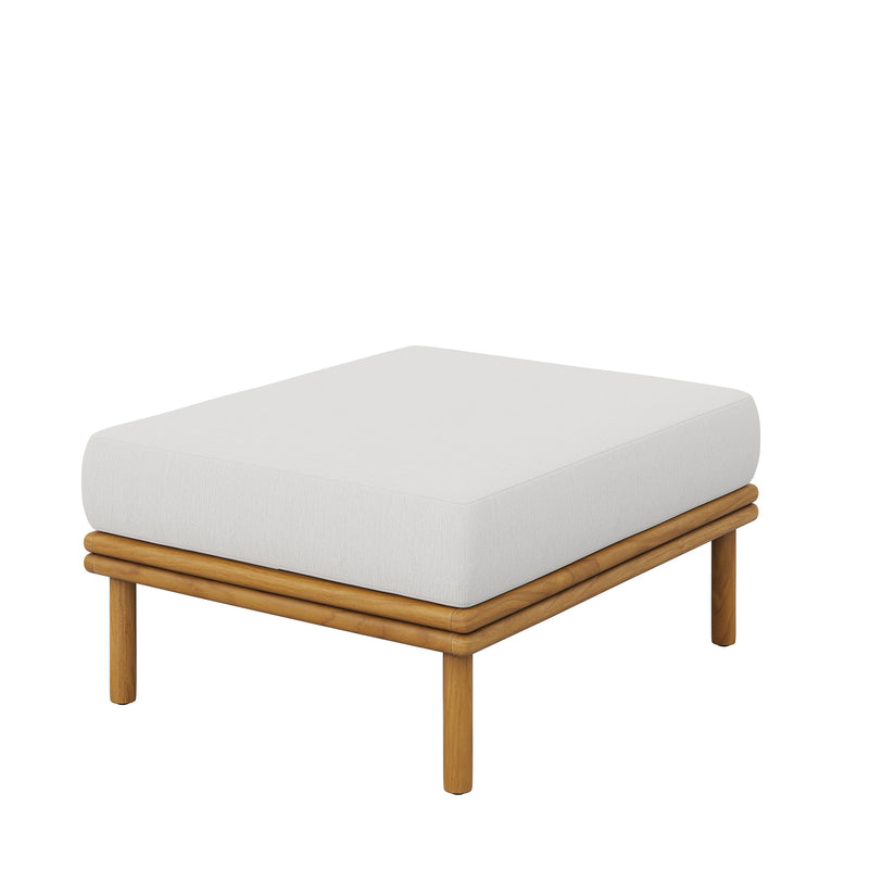 Wren Outdoor Patio Teak Wood Ottoman by Modway | Outdoor Chairs | Modishstore - 21