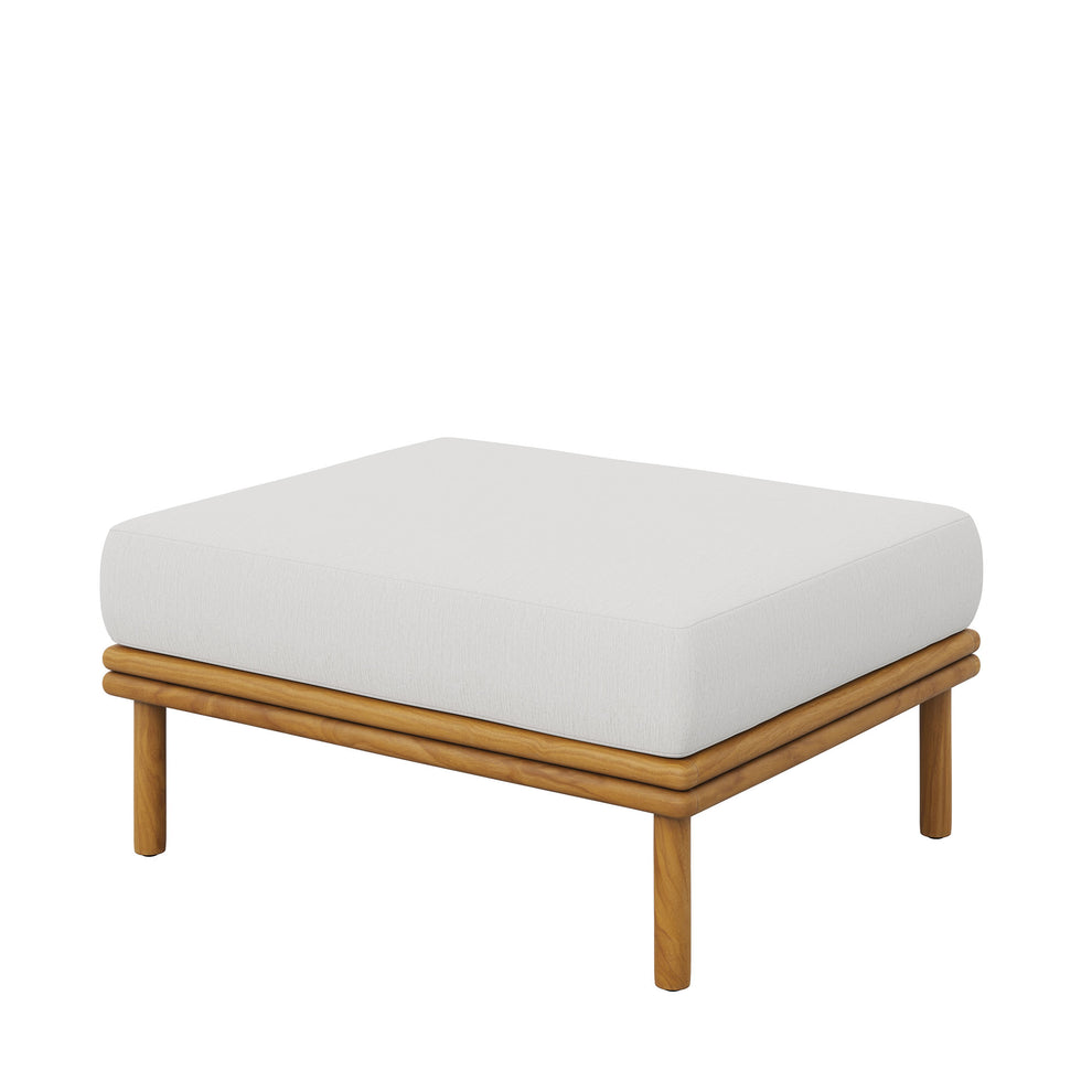 Wren Outdoor Patio Teak Wood Ottoman by Modway | Outdoor Chairs | Modishstore - 23