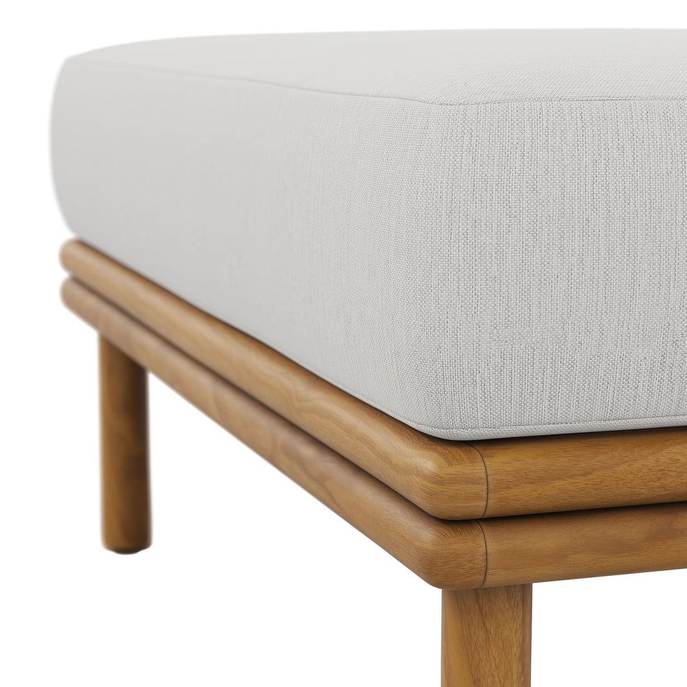 Wren Outdoor Patio Teak Wood Ottoman by Modway | Outdoor Chairs | Modishstore - 25