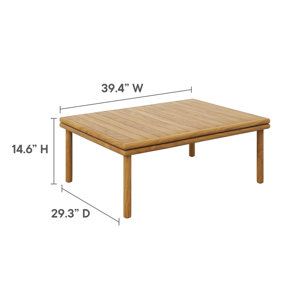 Wren Outdoor Patio Teak Wood Coffee Table by Modway | Coffee Tables | Modishstore - 8
