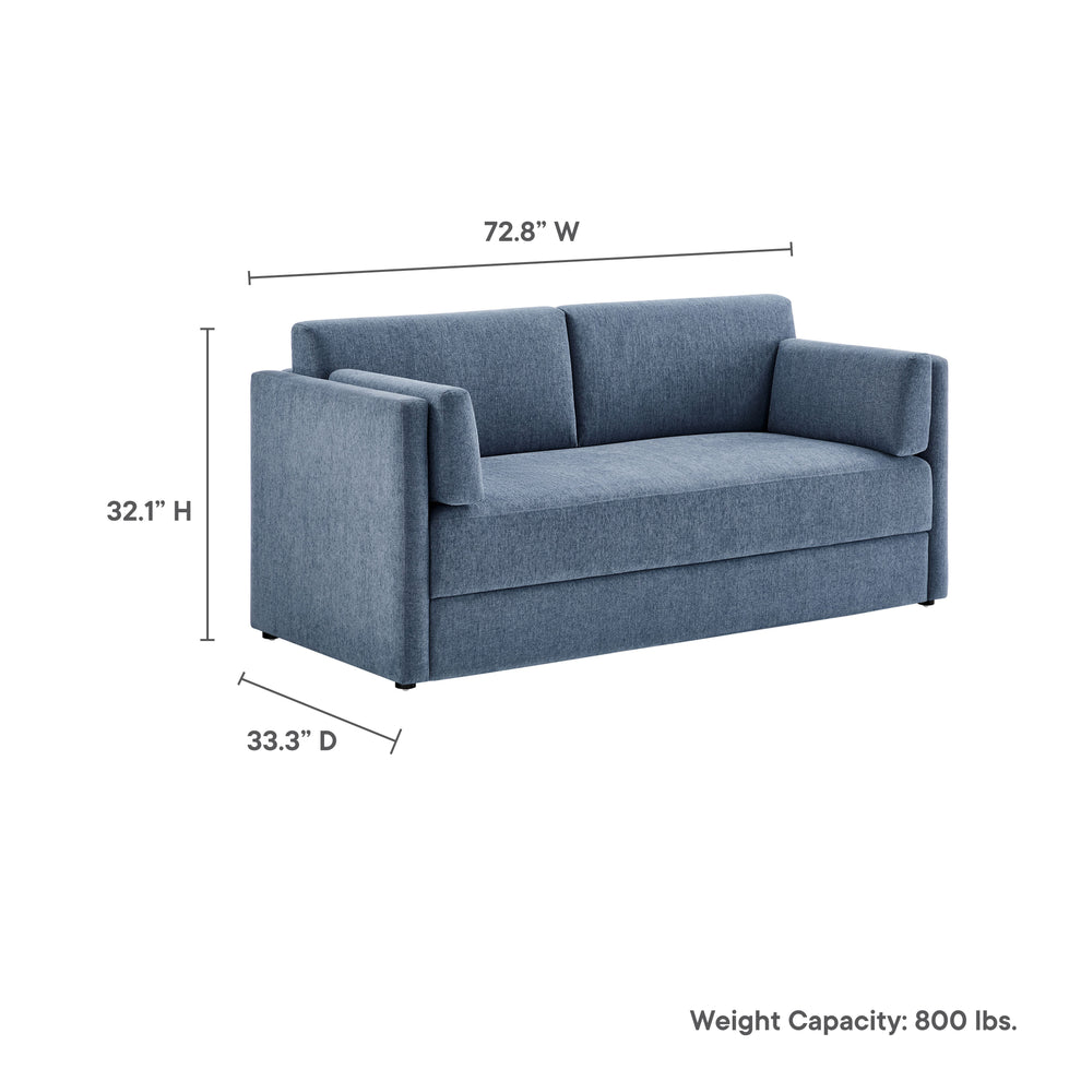 Linden Upholstered Heathered Chenille Sofa by Modway | Sofas | Modishstore - 9