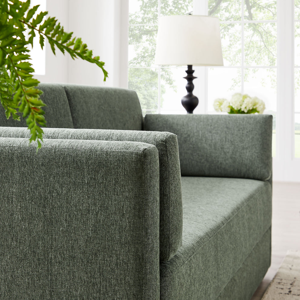 Linden Upholstered Heathered Chenille Sofa by Modway | Sofas | Modishstore - 15