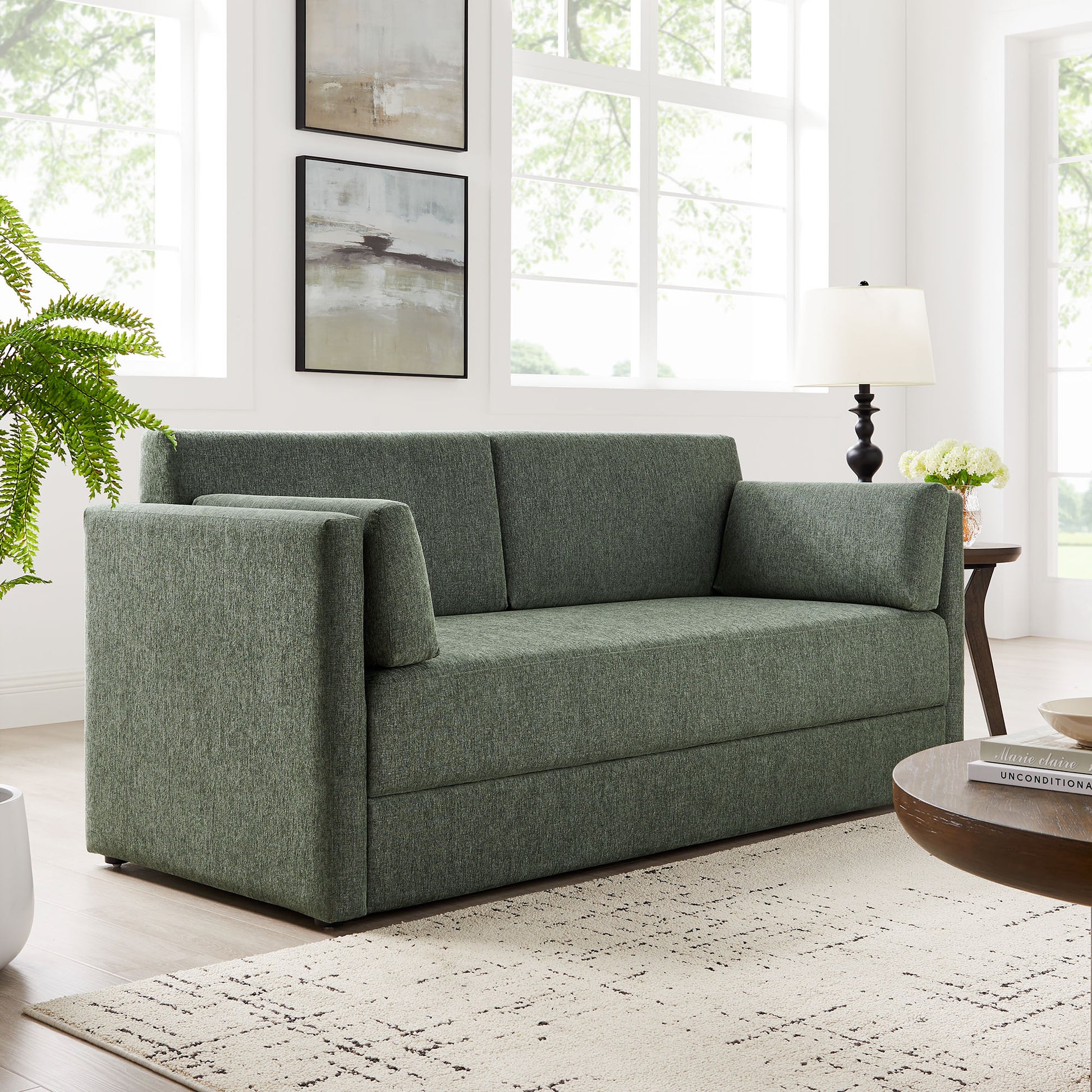 Linden Upholstered Heathered Chenille Sofa by Modway | Sofas | Modishstore - 16