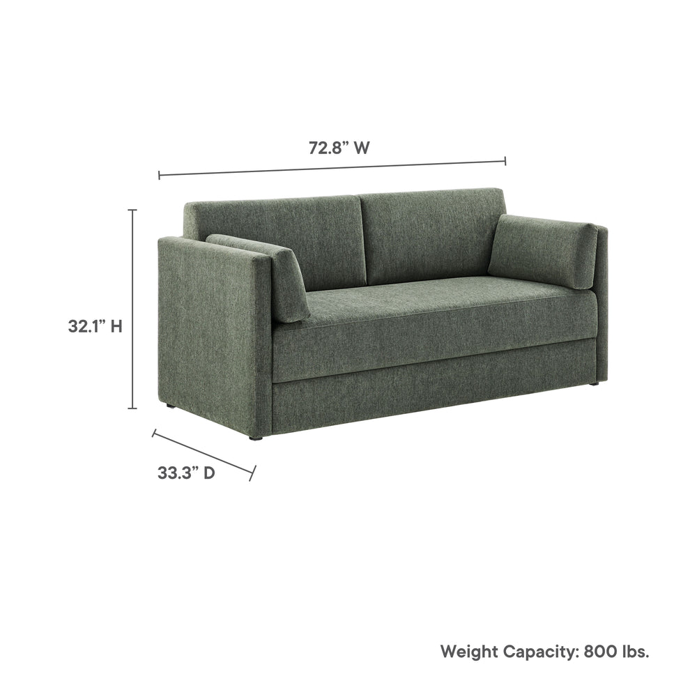 Linden Upholstered Heathered Chenille Sofa by Modway | Sofas | Modishstore - 18
