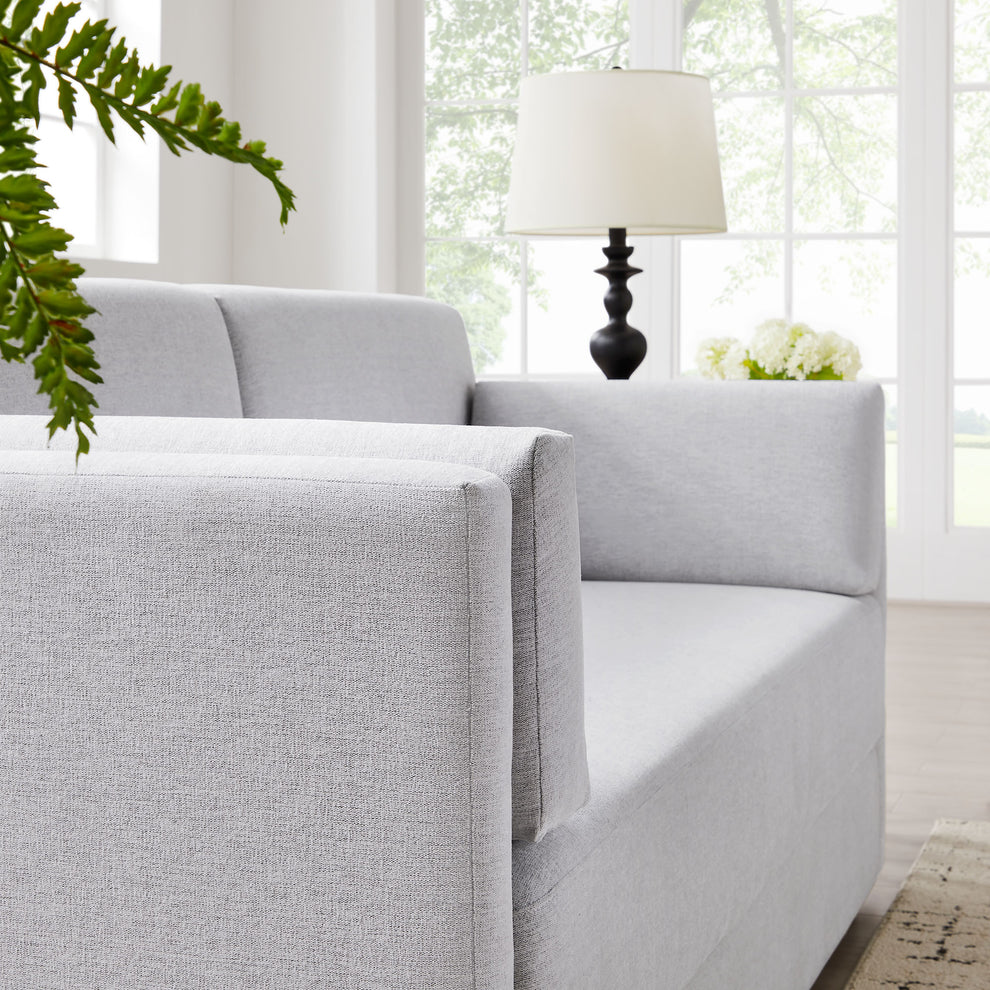 Linden Upholstered Heathered Chenille Sofa by Modway | Sofas | Modishstore - 24