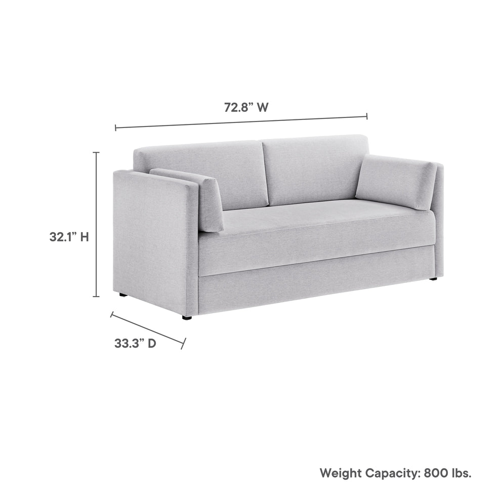 Linden Upholstered Heathered Chenille Sofa by Modway | Sofas | Modishstore - 27