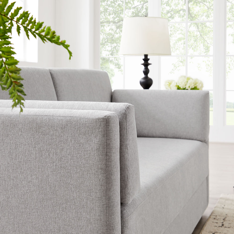 Linden Upholstered Heathered Chenille Sofa by Modway | Sofas | Modishstore - 33