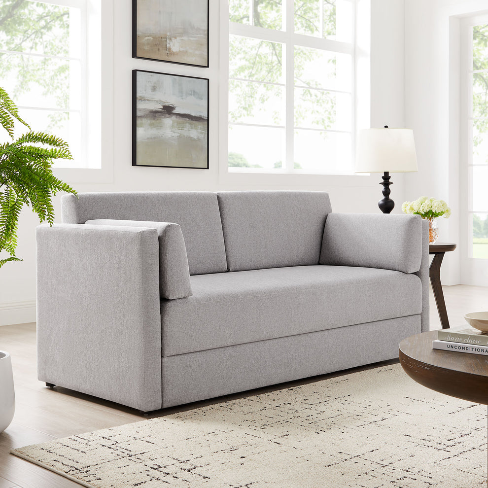 Linden Upholstered Heathered Chenille Sofa by Modway | Sofas | Modishstore - 34
