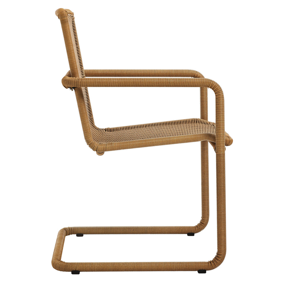 Abacus Outdoor Patio Wicker Dining Chairs Set of 2 by Modway | Dining Chairs | Modishstore - 4