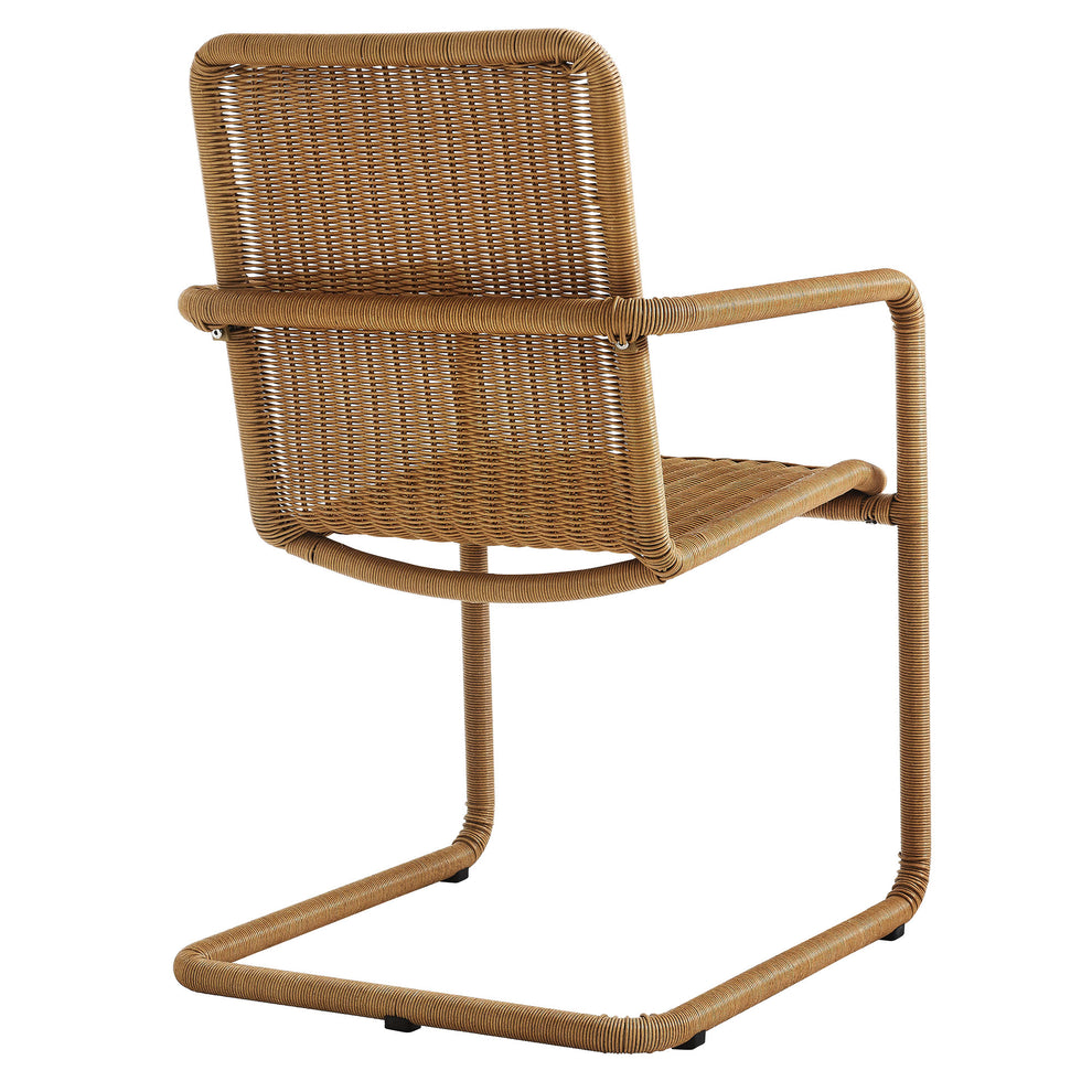 Abacus Outdoor Patio Wicker Dining Chairs Set of 2 by Modway | Dining Chairs | Modishstore - 5