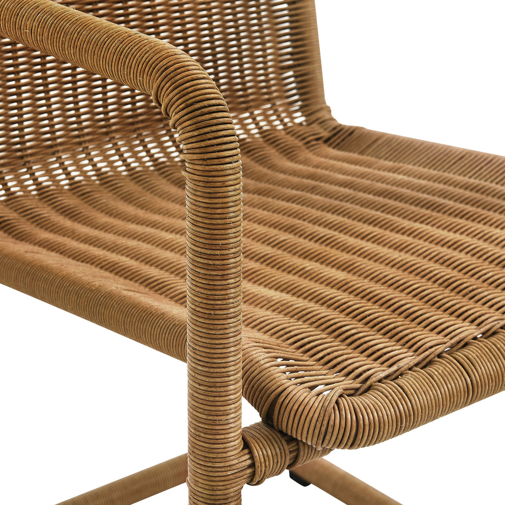 Abacus Outdoor Patio Wicker Dining Chairs Set of 2 by Modway | Dining Chairs | Modishstore - 7