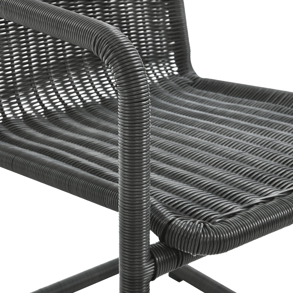 Abacus Outdoor Patio Wicker Dining Chairs Set of 2 by Modway | Dining Chairs | Modishstore - 16